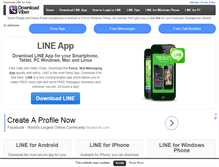 Tablet Screenshot of downloadlineapp.com